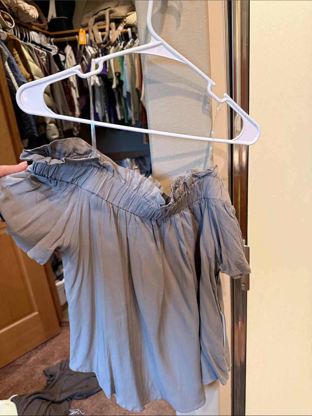 Off-Shoulder Ruffled Women's Top